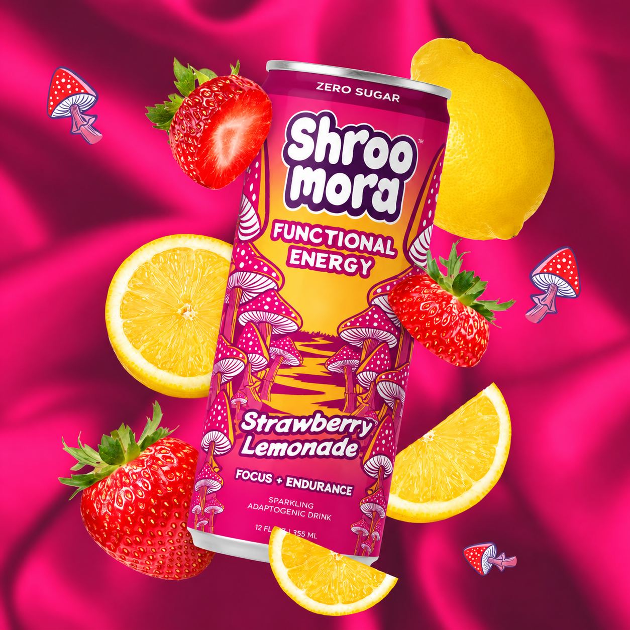 Shroomora Strawberry Lemonade